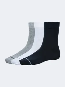 Oil And Gaz Soft 3 Pack Unisex Lifestyle Socks Black/White/Navy