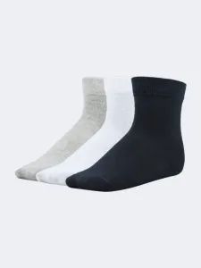 Top Ten Soft Kids Lifestyle Socks Grey/White/Navy