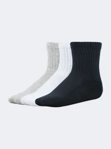 Top Ten Soft Kids Lifestyle Socks Grey/White/Navy