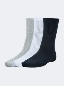 Top Ten Soft Unisex Lifestyle Socks Grey/White/Navy