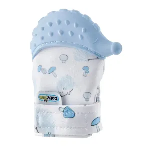 BABYJEM TEETHERING GLOVES/HEDGEHOG BLUE