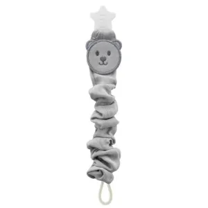 BABYJEM PACIFIER HANGERWITH SILK MATERIAL(747)GREY