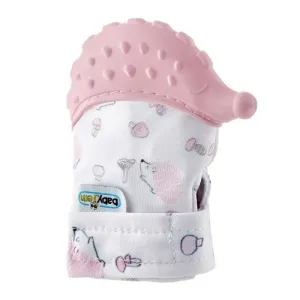 BABYJEM TEETHERING GLOVES/HEDGEHOG PINK