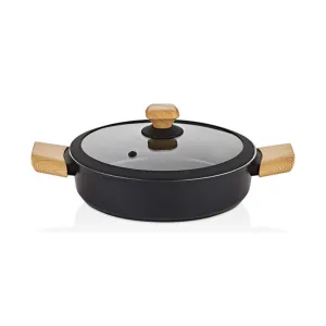 Falez Auris Crystal 4Mm 24Cm Shallow Casserole