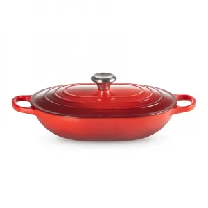 Le Creuset Oblong Evolution Saucepan 31Cm (Cherry)