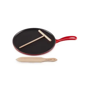 Le Creuset Round Crepe Maker 27Cm (Cherry)