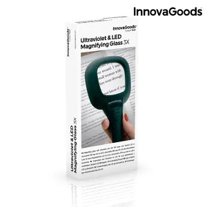 Innovagoods Ultraviolet And Led Magnifying Glass Magiolet#V0100951.