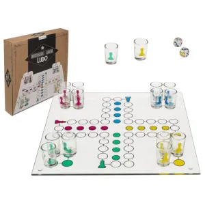 Out Of The Blue Drinking Game Ludo With 16 Glasses&2 Dices 31 x 31cm #79/3943.