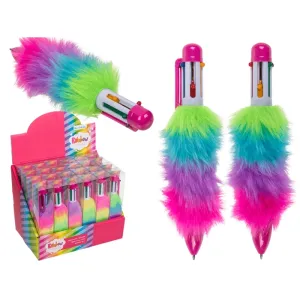 Out Of The Blue Pen Plush Rainbow With 6 Colored Cartridges 14 Cm #29/2848 In Plastic Box 