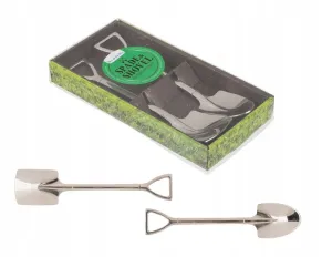 Out Of The Blue Stainless Steel Spoon Spade And Shovel 15.5X3.5Cm Set Of 2 #79/4036 Silver