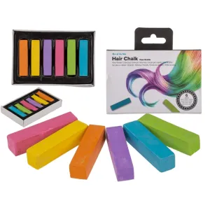 Out Of The Blue Hair Chalk  4 Cm  set of 6 Colors #36/2089 assorted 