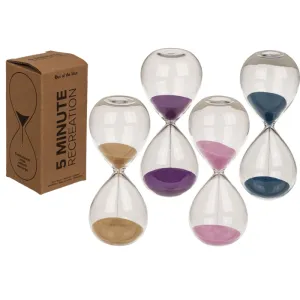 Out Of The Blue Glass Hour, 5 Minute Break 12,5 X5Cm  #144369 Assorted color 