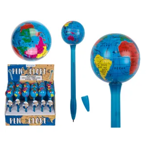 Out Of The Blue Pen Plastic Globe 17,5 Cm Blue Ink #29/2928.