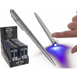 Out Of The Blue Invisible Ink Spy Pen UV Light Secret Magic Messages #29/2929 Silver