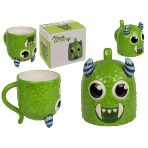 Out Of The Blue Upside Down Mug Monster 12 X 14 Cm Dolomite 500 Ml #78/8388  Green