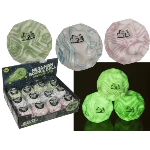 Out Of The Blue Glow-In-The-Dark Bounce Ball Size: 7 Cm High Bounce For Outdoor Fun#12/0807.