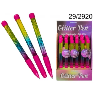 Out Of The Blue Pen Plastic , Liquid Glitter  19,5 cm  Blue ink #29/2920 Multicolor
