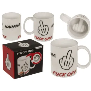 Out Of The Blue Mug Fuck Off Ceramic 8 X10 Cm Capacity 250 Ml In Gift Packaging #78/8429 White