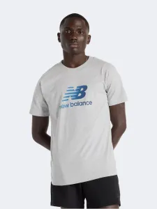 New Balance Essential Gradient Logo Men Lifestyle T-Shirt Athletic Grey
