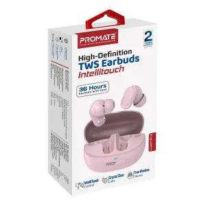 Promate Wireless Earbuds Bt With Charging Case High Definition #Lush-Pro  Pink