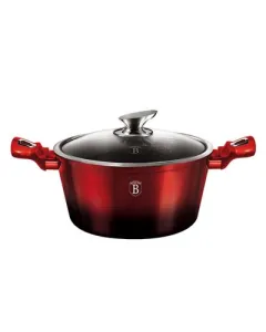 Berlinger Haus Casserole, 20 cm, Metallic Line Black Burgundy Edition