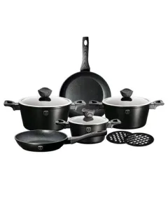 Berlinger Haus 10 pcs cookware set Ebony Smoked Wood
