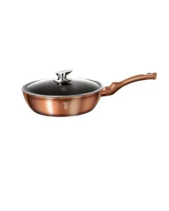 Berlinger Haus Deep frypan with lid, 24 cm, Metallic Line Rose Gold Edition