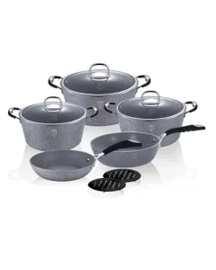 Berlinger Haus 10 pcs cookware set, Gray Stone Touch Line