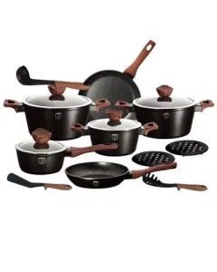 Berlinger Haus 15 pcs cookware set, Ebony Rosewood Collection
