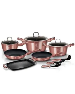 Berlinger Haus 12+2 pcs cookware set, I-Rose Edition