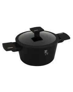 Berlinger Haus Matte Black 24CM CASSEROLE WIT LID b/6