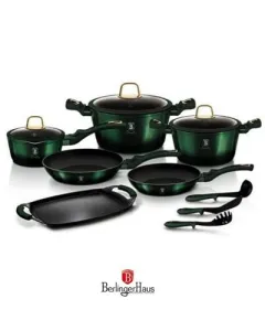 Berlinger Haus 12+2 pcs cookware set, Emerald Collection