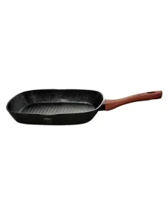 Berlinger Haus Grill pan 28 cm, + 1PC FREE PROTECTOR, Ebony Rosewood Collection