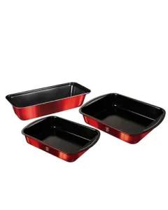 3 pcs baking form set Burgundy