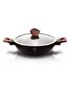 Berlinger Haus Shallow pot with lid, 28 cm, Ebony Maple Collection