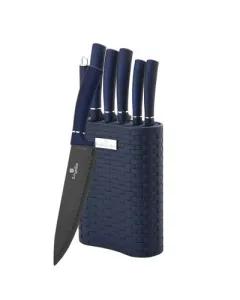 Berlinger Haus 7 pcs knife set with stand, aquamarine