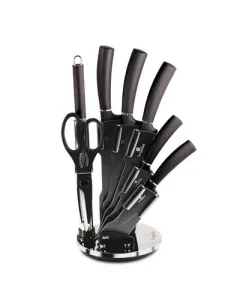8 pcs knife set with acrylic stand, Metallic Line Carbon Pro Edition