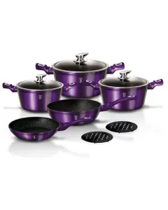 Berlinger Haus 15 pcs cookware set, Metallic Line Royal Purple Edition