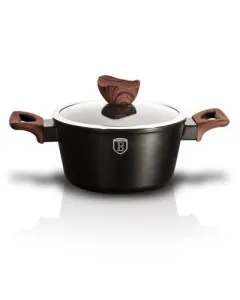 Berlinger Haus Casserole with lid 20 cm, Ebony Rosewood Collection