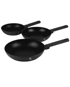 Berlinger Haus Matte Black 3PCS FRYPAN SET b/6