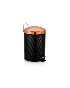 Berlinger Haus Pedal bin, 3L, Black Rose Collection, slow closing lid