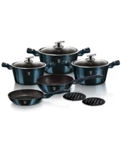 Berlinger Haus 10 pcs cookware set, Metallic Line Aquamarine Edition