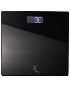 Digital bathroom scale, capacity 150 kg Black