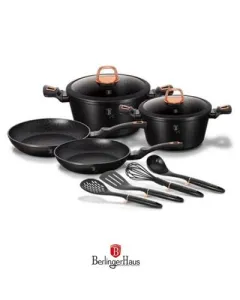Berlinger Haus 10 pcs cookware set, Black Rose Collection