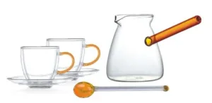 Luciano High Borosilicate 6PC Red Set