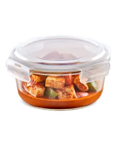 Luciano 400ml Borosilicate Round Glass Container