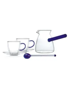 Luciano High Borosilicate 6PC Blue Set