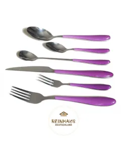 Reinhaus Flatware / Cutlery / Stainless Steel Diamond Lilac Set 36 pieces