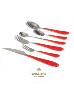 Reinhaus Flatware / Cutlery / Stainless Steel Diamond Red Set 36 pieces