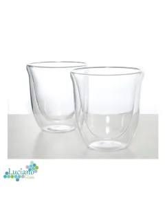 Luciano 220ml High Borosilicate / Double Wall / Isotherm Cawa Shape / Glass Cups Set of 2